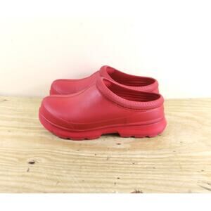Ugg Tasman X Waterproof Womens 10B Red Platform Shoes Slip On Clogs